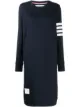 Image 1 of Thom Browne 4-Bar loopback sweatshirt dress