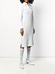 Thom Browne فستان ميدي منسوج ومخطط