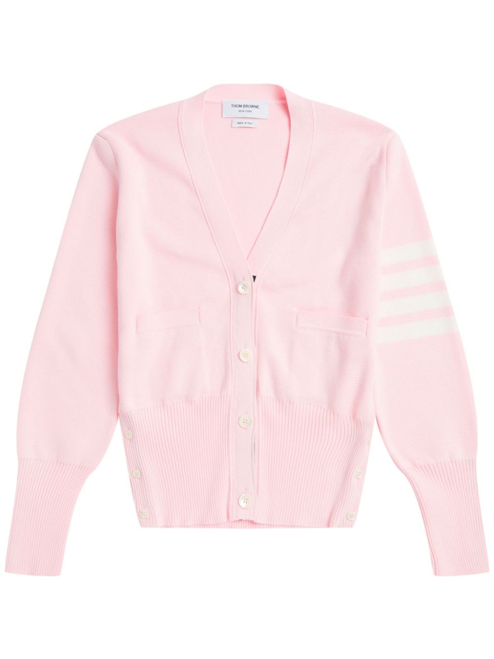 Thom Browne 4-Bar stripe cotton cardigan - Pink