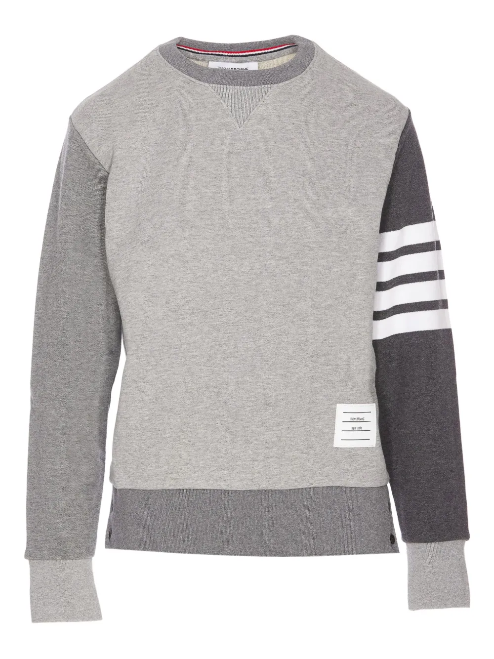 Thom Browne sweat à 4 bandes contrastantes | gris | Image 1