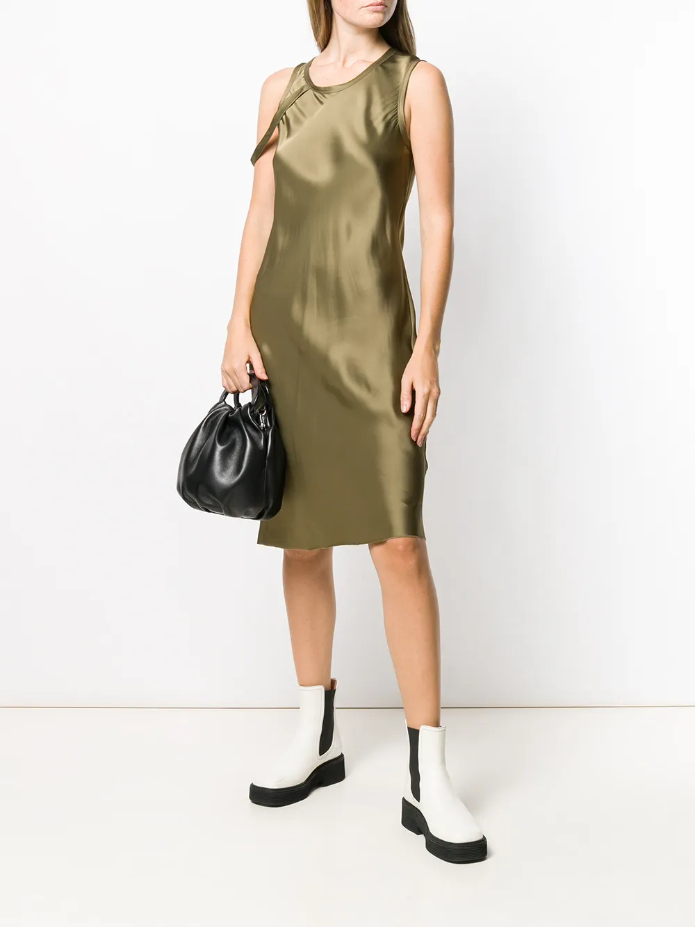 helmut lang satin dress