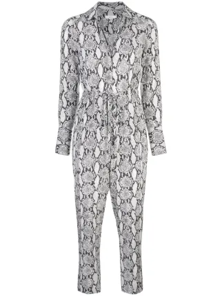 white snakeskin jumpsuit