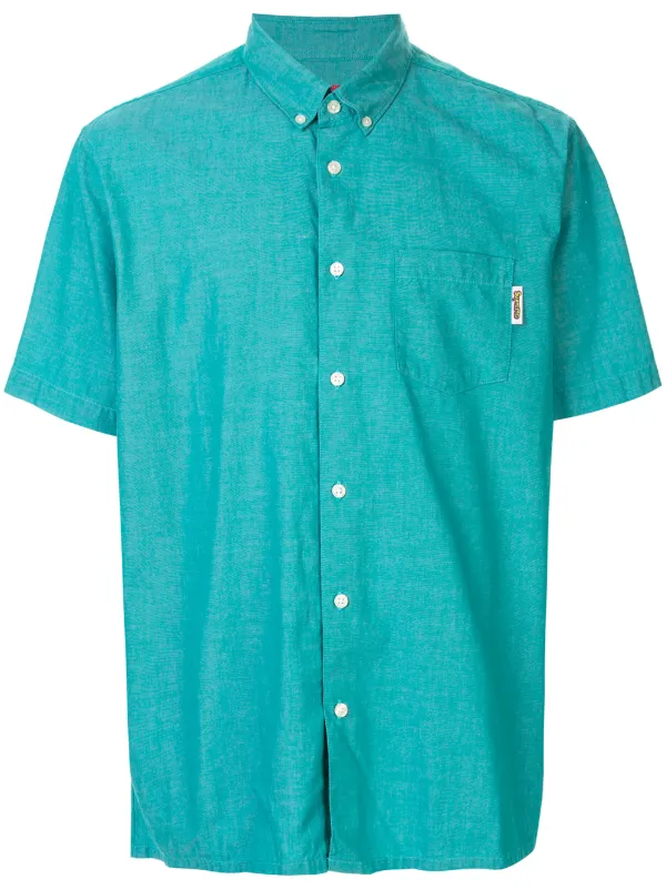 teal oxford shirt