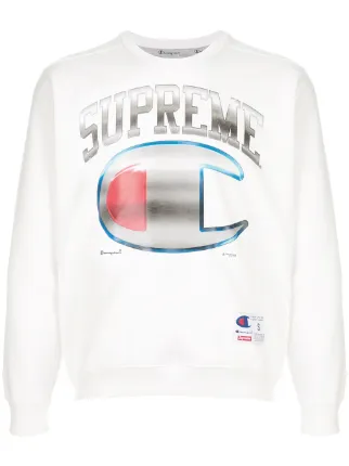 supreme x champion chrome crewneck