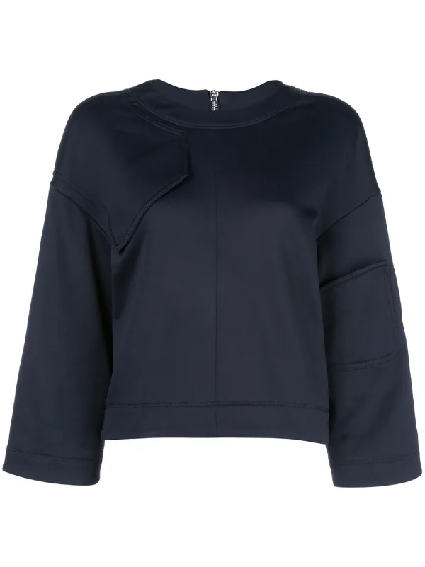 Tibi Sweatshirt Aus Frottee Farfetch Sweatshirts für Herren von Acne Studios Farfetch