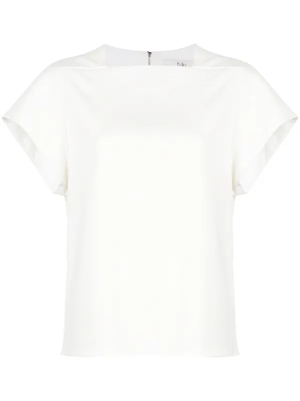 tibi draped top