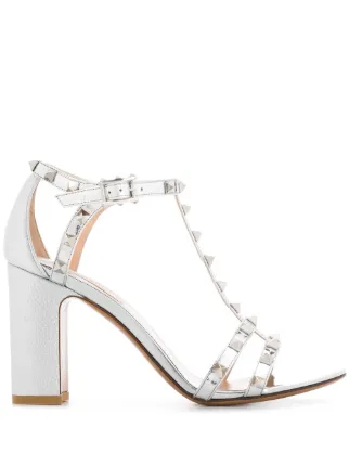 valentino sandals silver