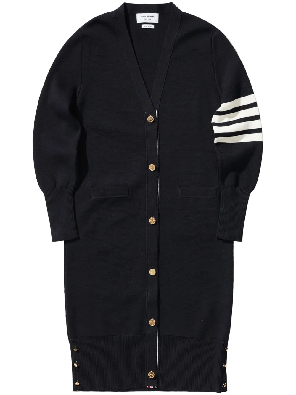 Thom Browne 4-Bar stripe cardi-coat | Blue | Image 1