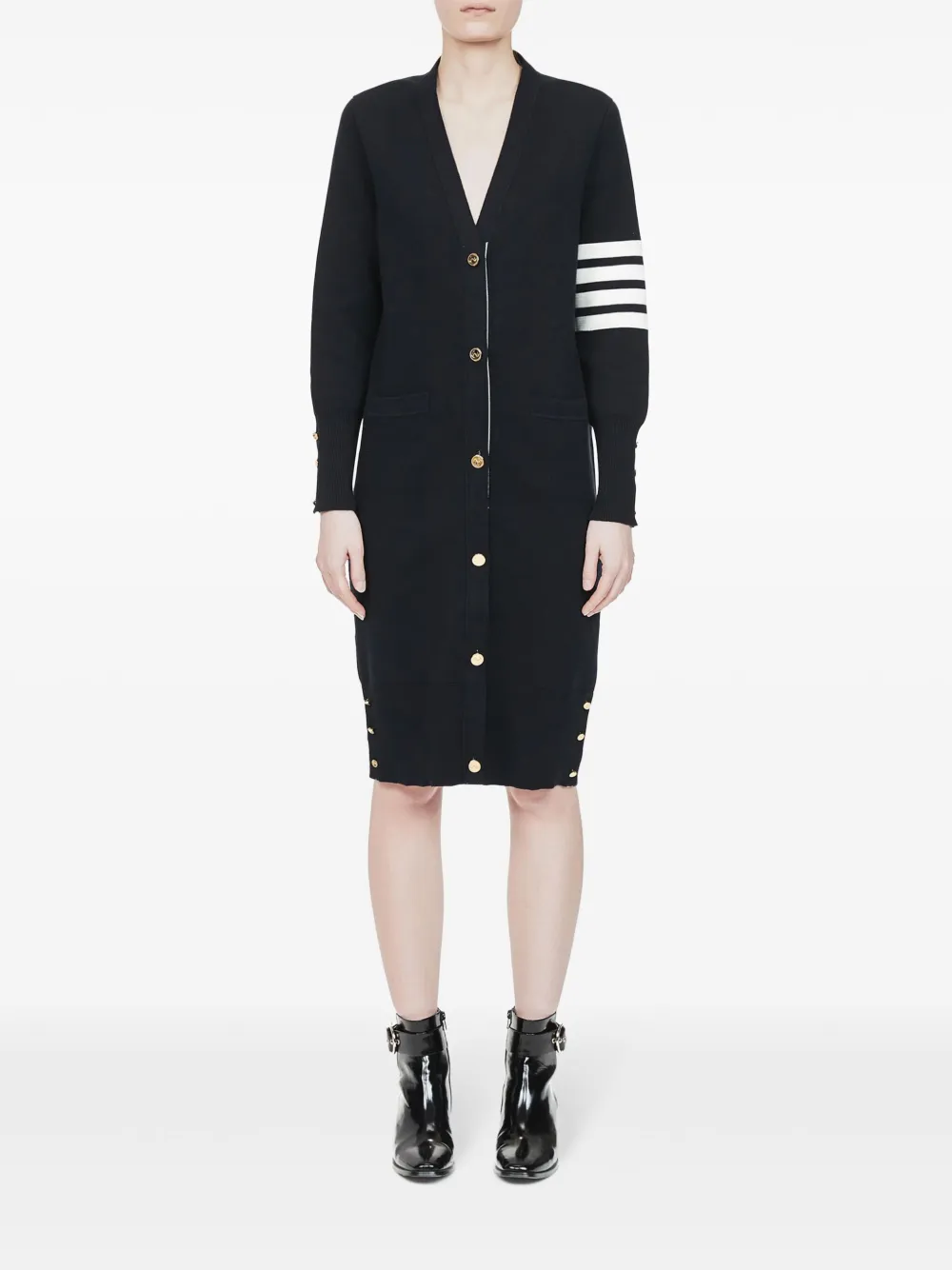 Thom Browne Vest met vier strepen - Blauw