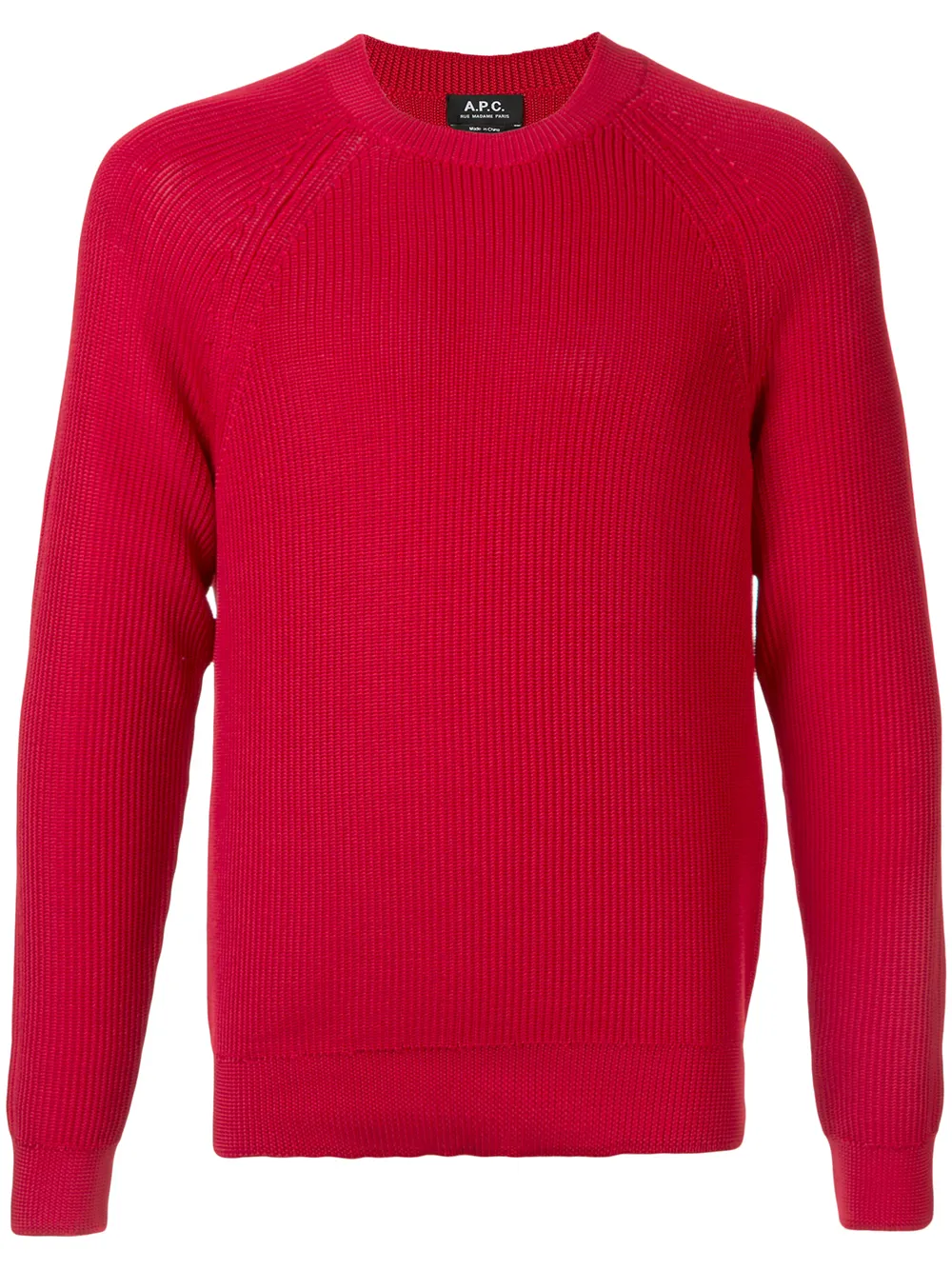 

A.P.C. suéter tejido de canalé - Rojo