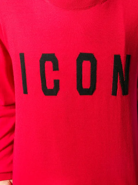 red icon jumper