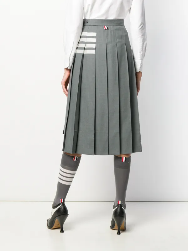 ［美品］定価20万 Thom Browne プリーツスカート ミドル丈 美品］定価20万 Thom Browne プリーツスカート ミドル丈 レディース