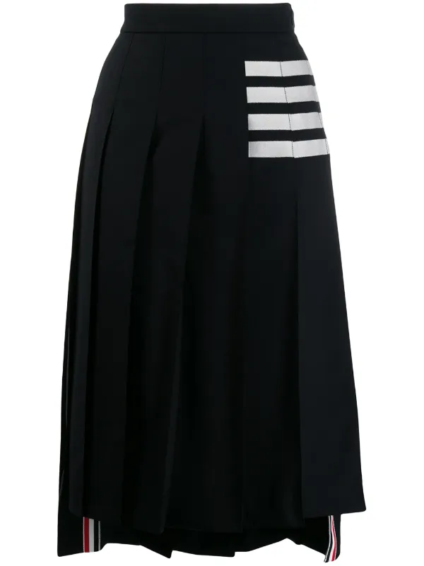 Thom Browne 4BAR ストライプ プリーツスカート 通販 - FARFETCH