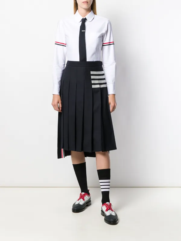 Thom Browne 4BAR ストライプ プリーツスカート 通販 - FARFETCH