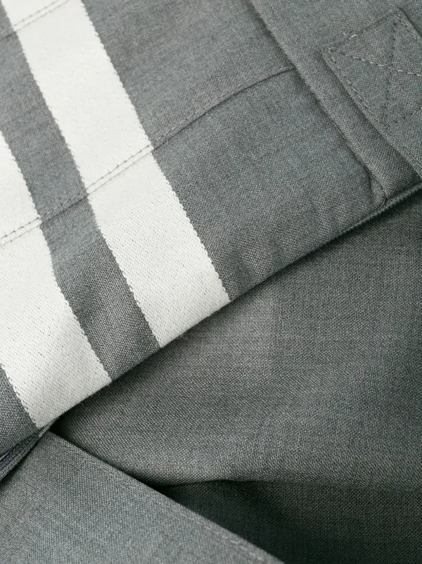 THOM BROWNE タータンチェック プリーツミニスカート Thom Browne ナイフプリーツ ミニスカート | ホワイト | FARFETCH JP