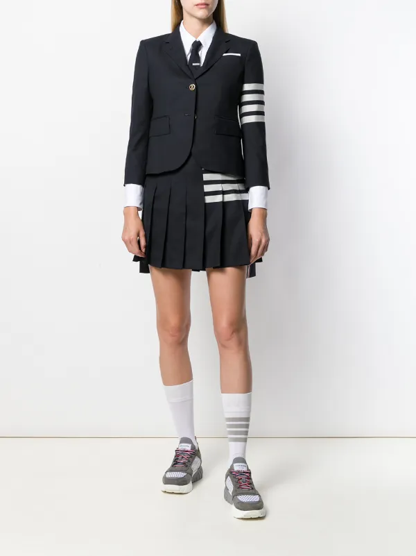 ミニスカート Thom Browne 4-Bar Mini Pleated Skirt Thom Browne 4-Bar Pleated Mini Skirt | Grey | FARFETCH