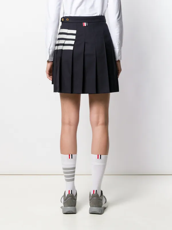 Thom Browne 4BAR ミニスカート | ブルー | FARFETCH JP