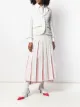 الصورة 2 من Thom Browne تنورة تويد كاروهات بشرائط متباينة