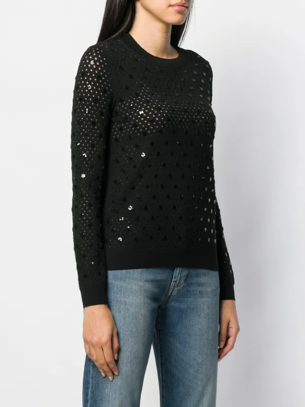 Louis Vuitton Pre-Owned pre-owned Open Knit Sequinned Louis Vuitton Pre-Owned pre-owned Open Knit Sequinned