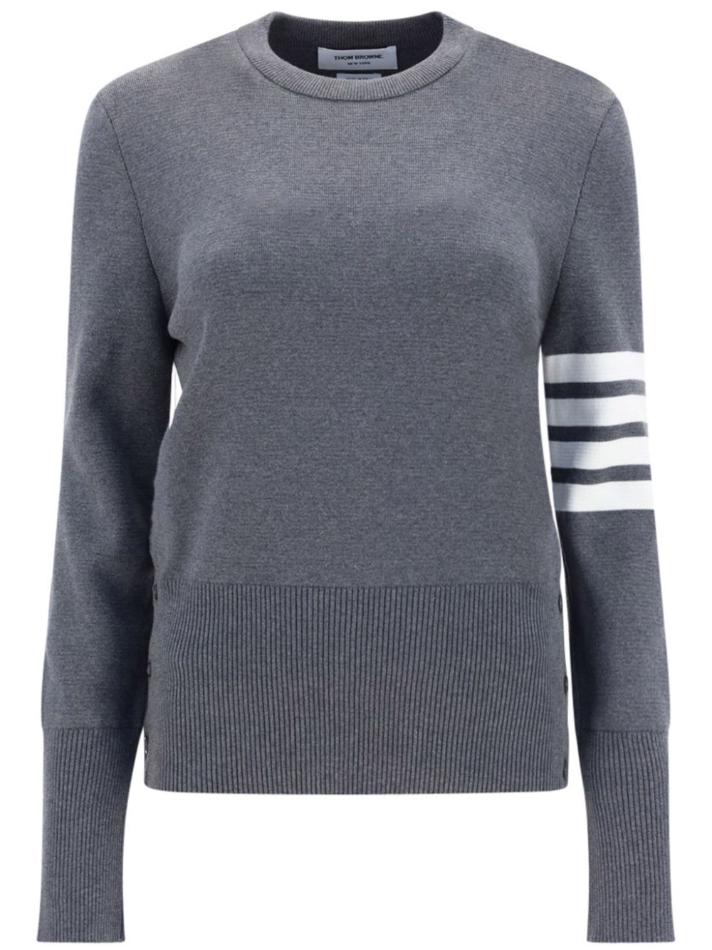 Thom Browne 4-Bar crew-neck jumper - Grey