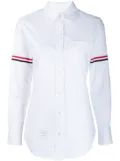 Thom Browne grosgrain armband Oxford shirt - White