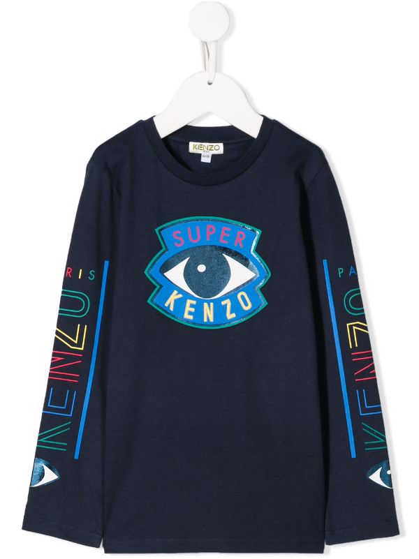 kenzo blue eye sweatshirt