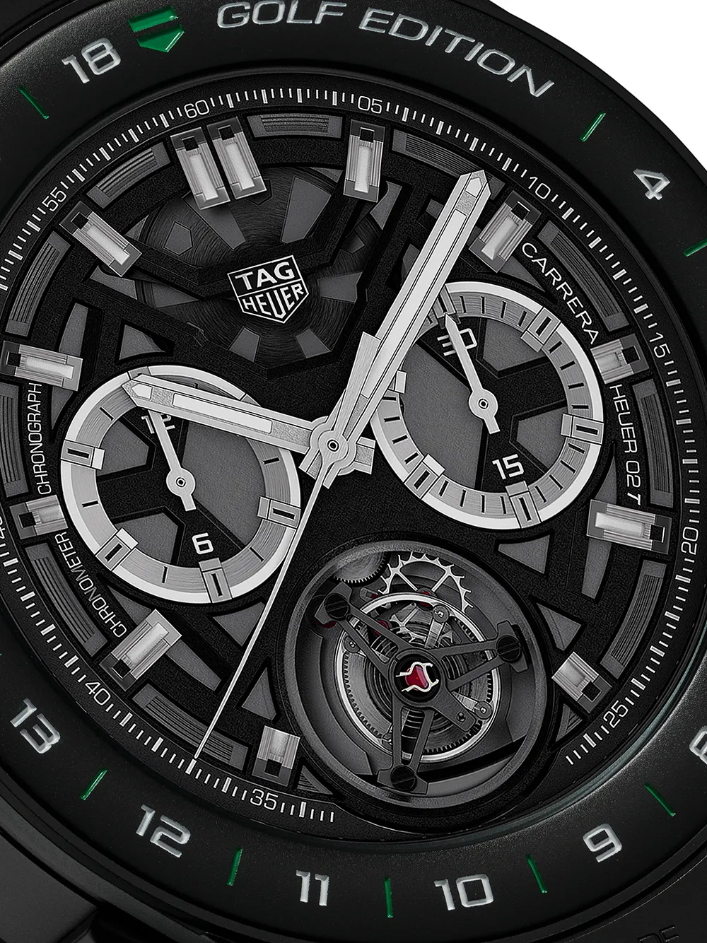 фото Tag heuer наручные часы connected modular golf 45 мм