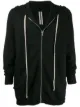 الصورة 1 من Rick Owens كنزة بسحاب ورباط وغطاء رأس