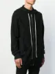 Rick Owens كنزة بسحاب ورباط وغطاء رأس