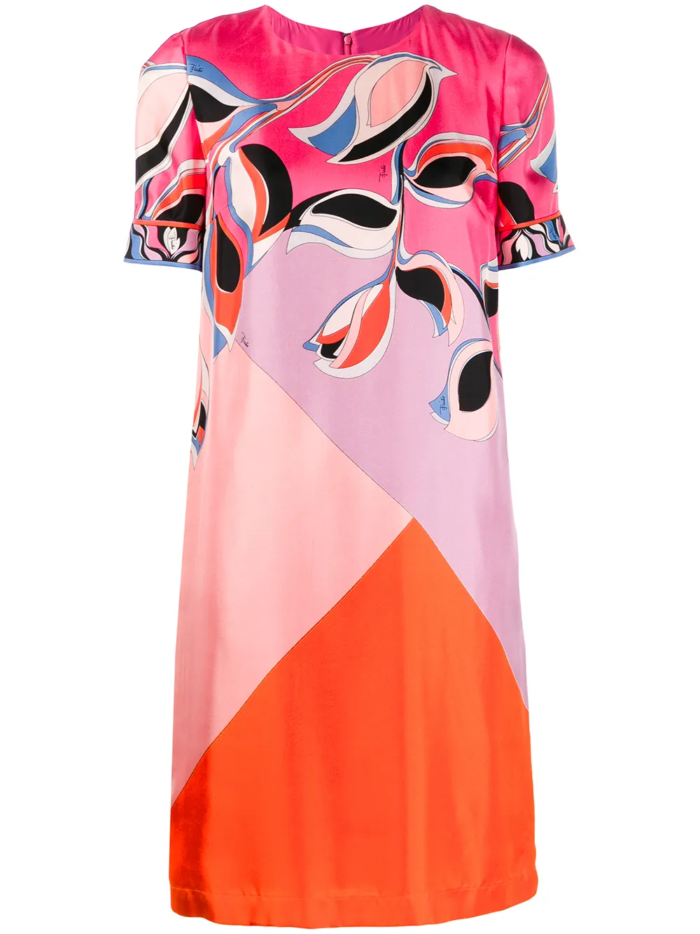 

PUCCI printed colour block dress - Pink