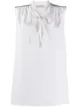 Image 1 of Emilio Pucci tie-neck sleeveless blouse