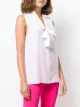 Emilio Pucci tie-neck sleeveless blouse