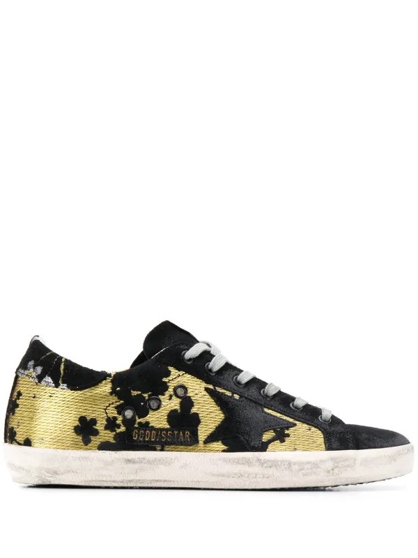 Golden Goose Super Star Floral Jacquard Sneakers Farfetch