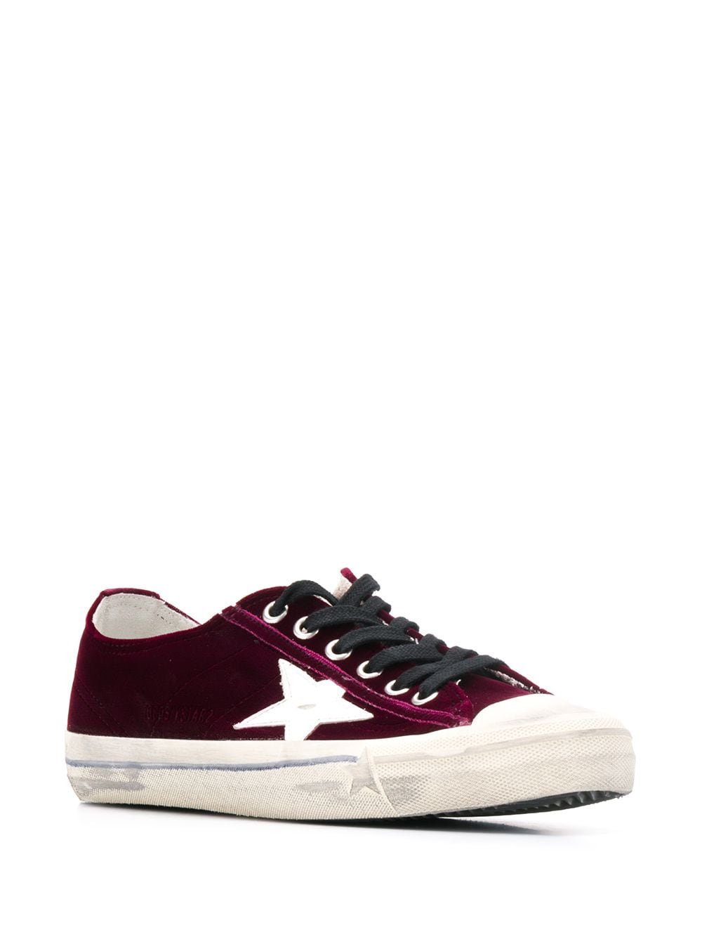 Shop Golden Goose V-Star velvet sneakers with Express Delivery - FARFETCH
