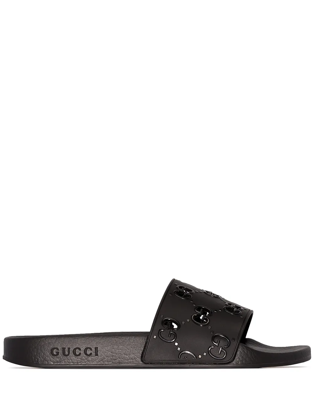 фото Gucci шлепанцы Pursuit с логотипом GG