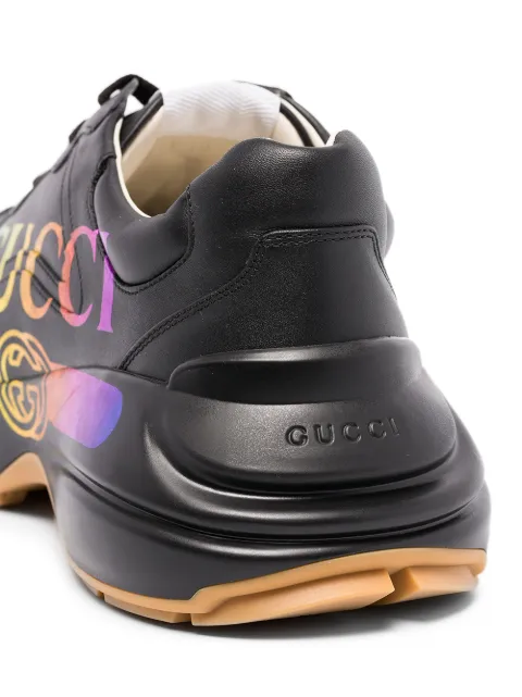 GUCCI RHYTON LOGO-PRINTED SNEAKERS