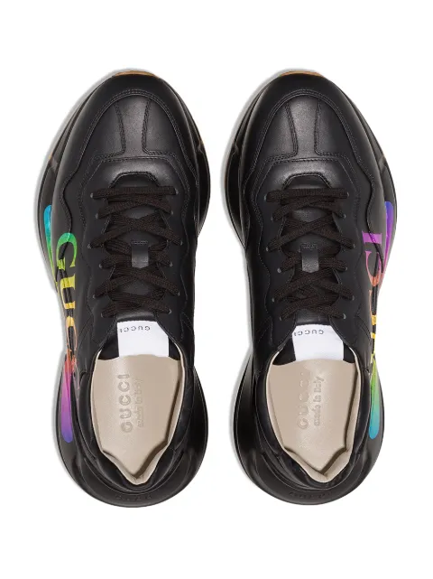GUCCI RHYTON LOGO-PRINTED SNEAKERS