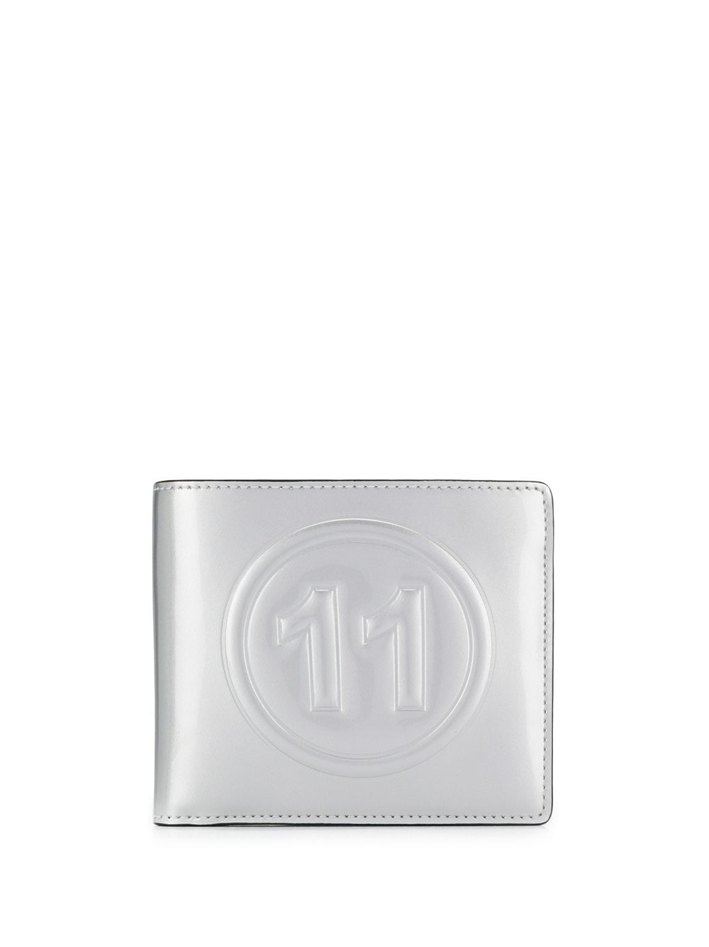 фото Maison Margiela кошелек с эффектом металлик и логотипом