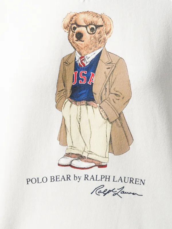 polo ralph lauren men's preppy bear fleece sweatshirt