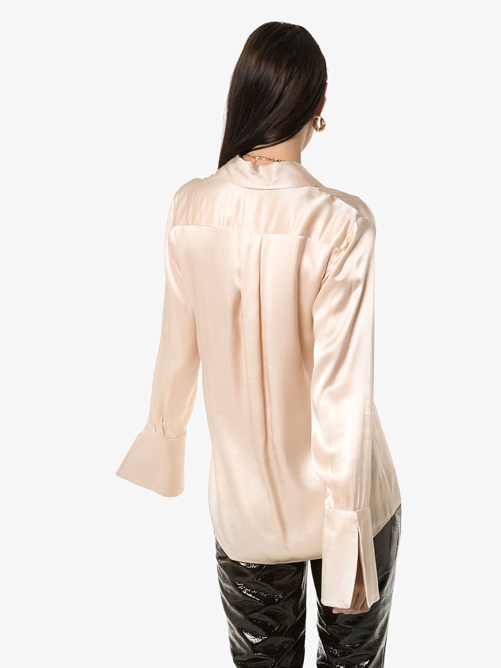 фото Usisi catarina split sleeve satin blouse