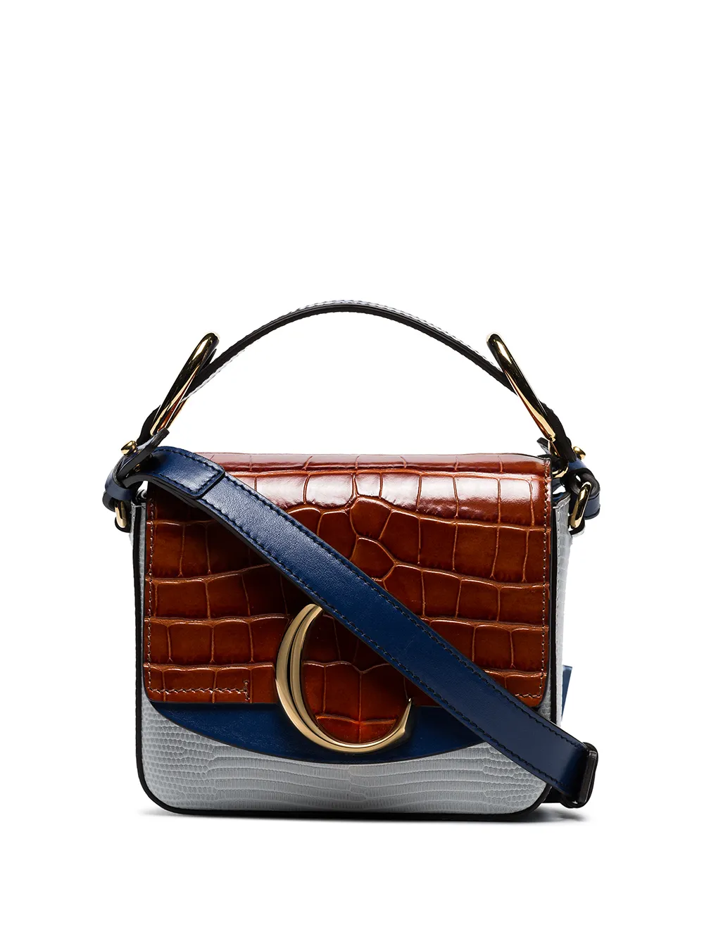 Chloé Shoulder C Ring panelled shoulder bag