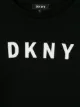 Dkny Kids فستان كنزة بشعار