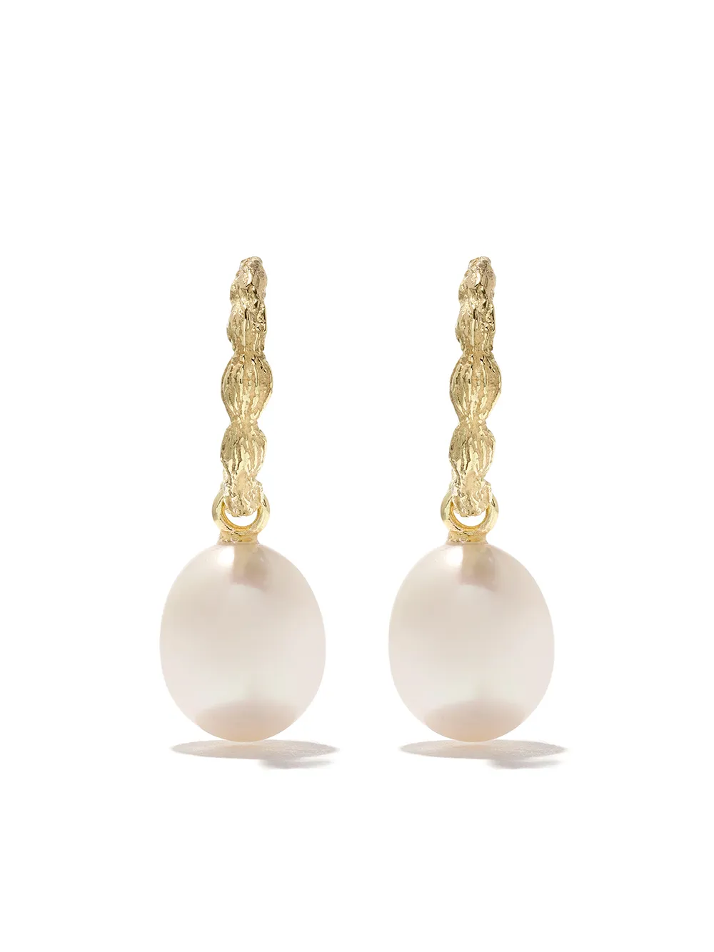 

Wouters & Hendrix Gold 18kt yellow gold Organic Pearl hoops