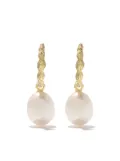 Wouters & Hendrix Gold 18kt yellow gold Organic Pearl hoops