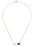 Wouters & Hendrix Gold 18kt yellow gold Malachite & Emerald necklace