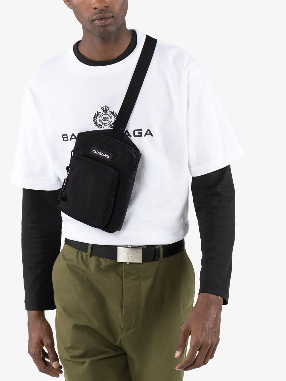 Balenciaga Explorer crossbodytas - Zwart