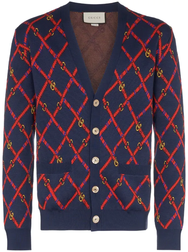 blue and red gucci sweater