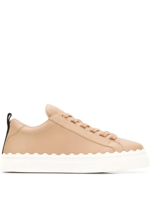 chloe lauren leather sneakers