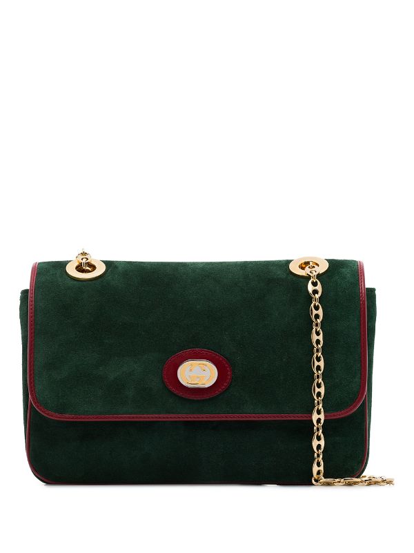 gucci suede shoulder bag