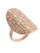 Anita Ko 18kt rose gold Mosaic diamond ring